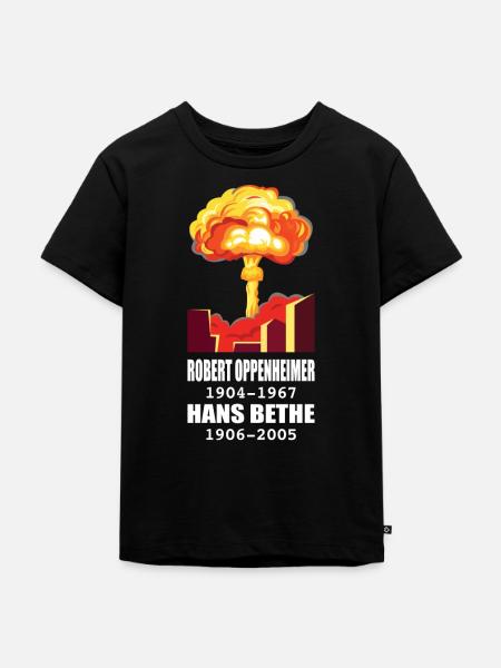 Robert Oppenheimer - Kinder Premium Bio T-Shirt - Schwarz