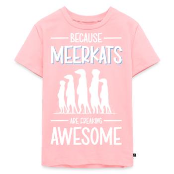 Meerkats Animals Funny - Kids Premium Organic T-Shirt - rose - Front - AI Model Kid Female (0cm)