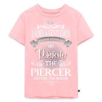 Piercer smerte - Premium økologisk T-shirt til børn - rosa - Foran - AI Model Kid Female (0cm)