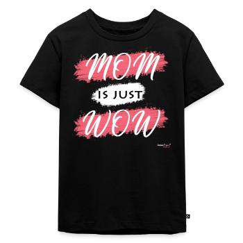 MOM is just WOW - Kids Premium Organic T-Shirt - black - Front - Mikhail (115cm)