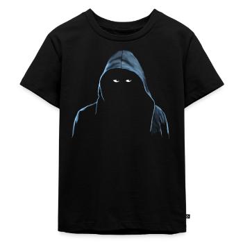 GUY IN A HOOD, MAN IN A HOODIE - THE ULTIMATE HOOD - T-shirt Premium bio Enfant - noir - Devant - Mikhail (115cm)