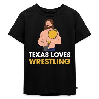 Conception de lutte au Texas pour les fiers fans du Texas - T-shirt Premium bio Enfant - noir - Devant - Mikhail (115cm)