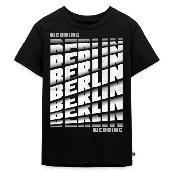 Berlin Wedding - Kinder Premium Bio T-Shirt - Schwarz - Vorne - Mikhail (115cm)