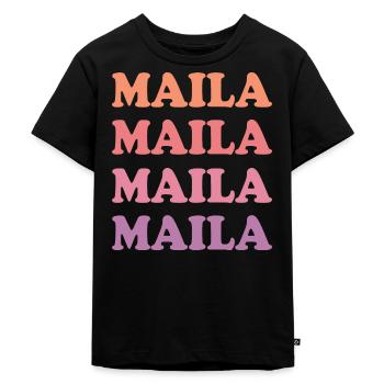 Nom : Maila - T-shirt Premium bio Enfant - noir - Devant - Mikhail (115cm)