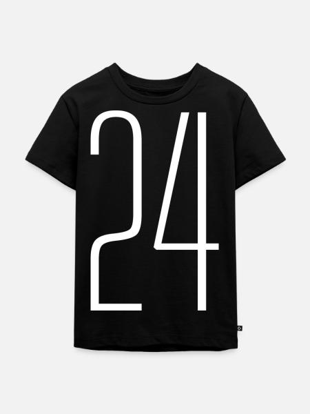 24 - Kinder Premium Bio T-Shirt - Schwarz