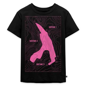 Belgian Race Track - Pink Edition (vorne) - Kinder Premium Bio T-Shirt - Schwarz - Vorne - Mikhail (115cm)