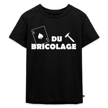 as du bricolage - T-shirt Premium bio Enfant - noir - Devant - Mikhail (115cm)