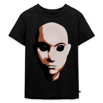 Créature mystique aux yeux noirs - T-shirt Premium bio Enfant - noir - Devant - Mikhail (115cm)