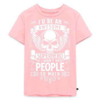 Hero Lifesaver Work - Kids Premium Organic T-Shirt - rose - Front - AI Model Kid Female (0cm)