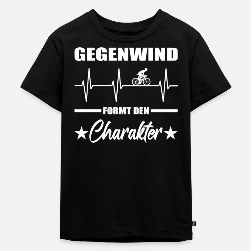 Fahrrad - Kinder Premium Bio T-Shirt - Schwarz