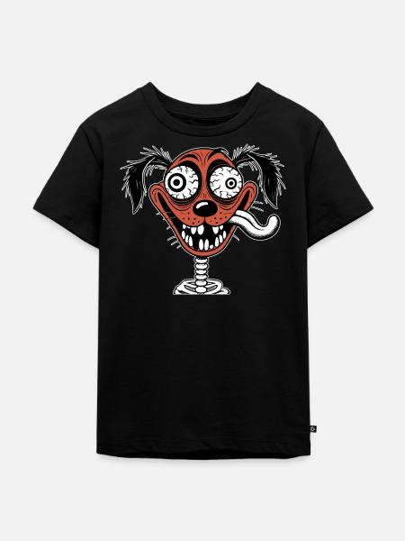 Dummer Hund - Kinder Premium Bio T-Shirt - Schwarz