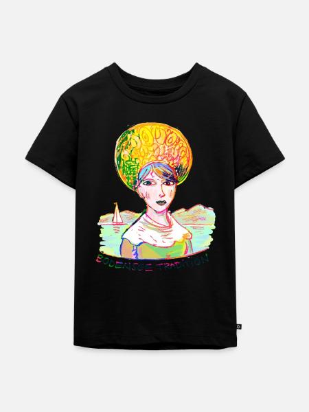 Bodensee - Kinder Premium Bio T-Shirt - Schwarz