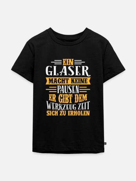 Glaser Beruf - Geschenk - Kinder Premium Bio T-Shirt - Schwarz