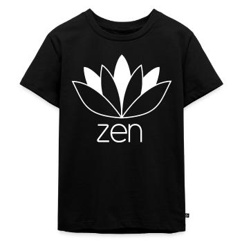 Zen - Kids Premium Organic T-Shirt - black - Front - Mikhail (115cm)