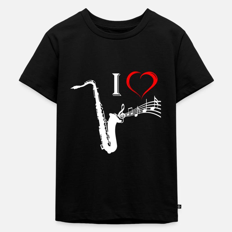 saxophone - T-shirt Premium bio Enfant - noir
