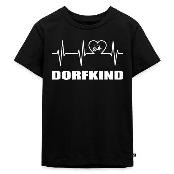 Dorfkind - Kinder Premium Bio T-Shirt - Schwarz - Vorne - Mikhail (115cm)