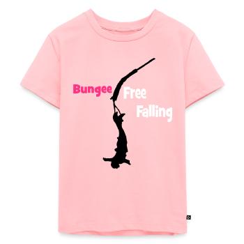 Bungee Fall - Kids Premium Organic T-Shirt - rose - Front - AI Model Kid Female (0cm)
