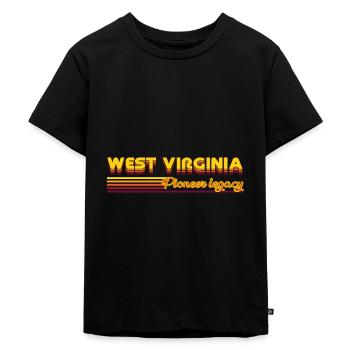 design cool des États de Virginie-Occidentale aux États-Unis - T-shirt Premium bio Enfant - noir - Devant - Mikhail (115cm)