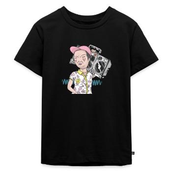 Summer time - Kids Premium Organic T-Shirt - black - Front - Mikhail (115cm)