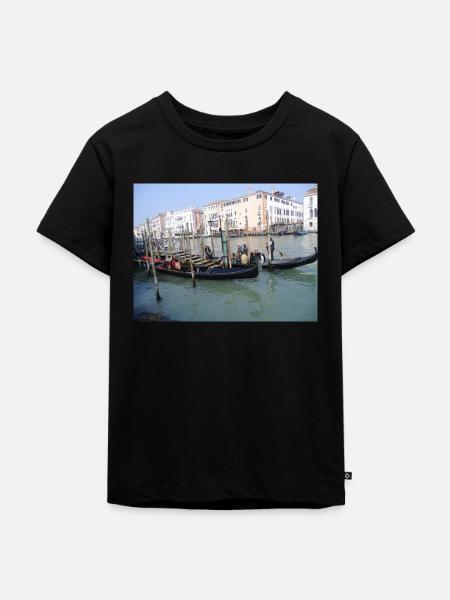 Venedig - Kinder Premium Bio T-Shirt - Schwarz