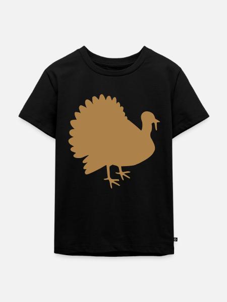 Truthahn - Kinder Premium Bio T-Shirt - Schwarz