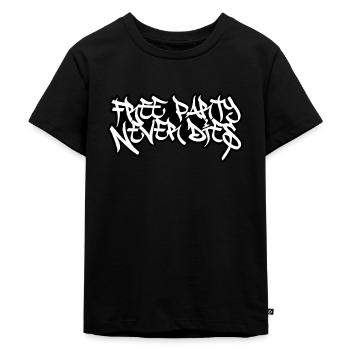 Free Party Never Dies - Kids Premium Organic T-Shirt - black - Front - Mikhail (115cm)