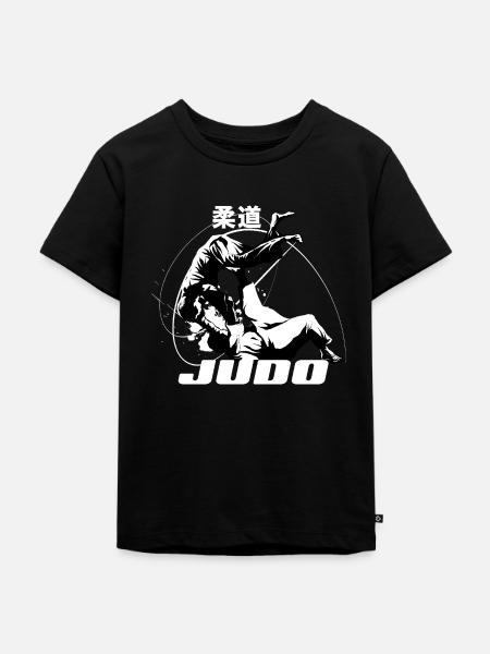 Judo - Kinder Premium Bio T-Shirt - Schwarz