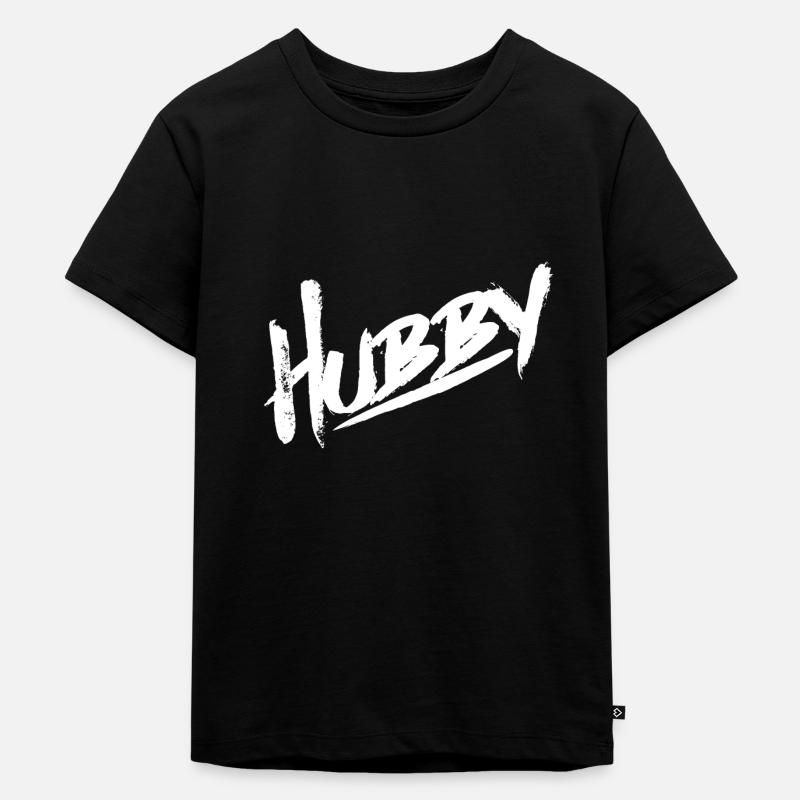 Hubby w - Kinder Premium Bio T-Shirt - Schwarz
