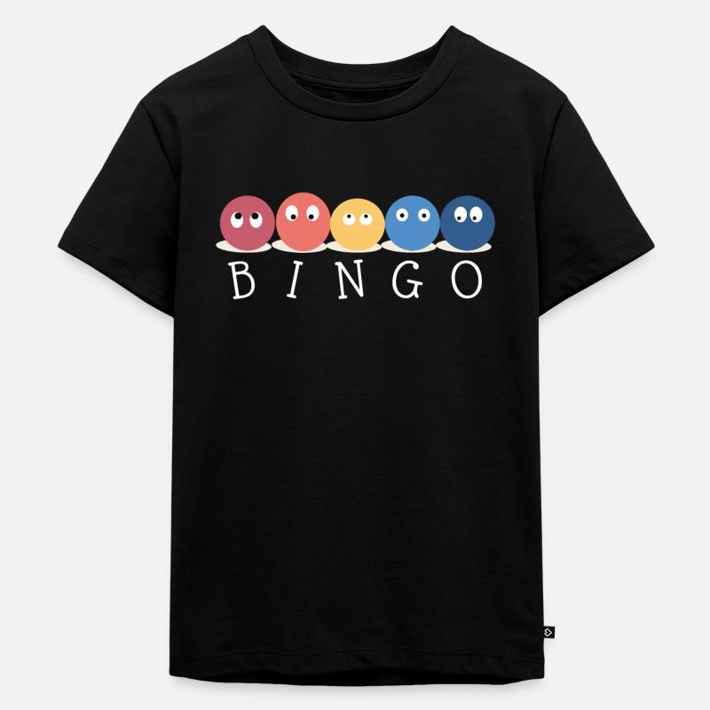 Bingo - Kinder Premium Bio T-Shirt - Schwarz