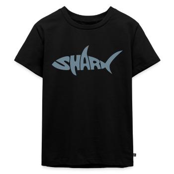 Shark - Kids Premium Organic T-Shirt - black - Front - Mikhail (115cm)