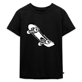 skate board - Kids Premium Organic T-Shirt - black - Front - Mikhail (115cm)