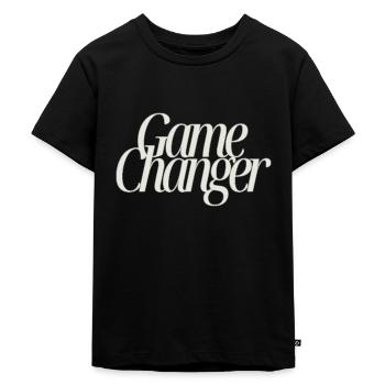 Game Changer - Kinder Premium Bio T-Shirt - Schwarz - Vorne - Mikhail (115cm)