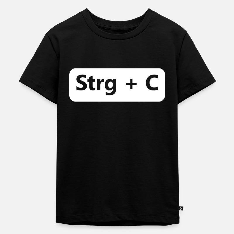 Ctrl C Ctrl V tshirt Chemise look drôle de partenaire - T-shirt Premium bio Enfant - noir