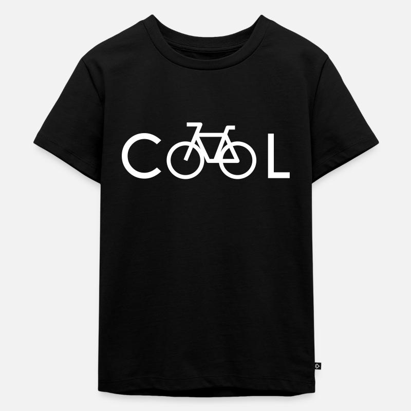 Fahrrad Biker BMX Geschenk Mountainbike cool - Kinder Premium Bio T-Shirt - Schwarz