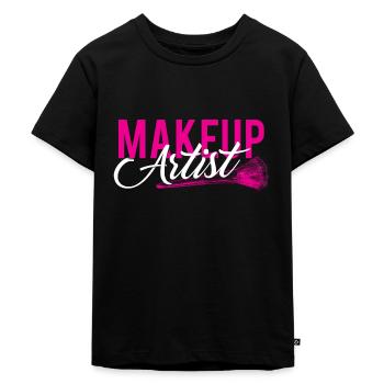 Make Up Artist MUA Kosmetikerin Schminke Makeup - Kinder Premium Bio T-Shirt - Schwarz - Vorne - Mikhail (115cm)