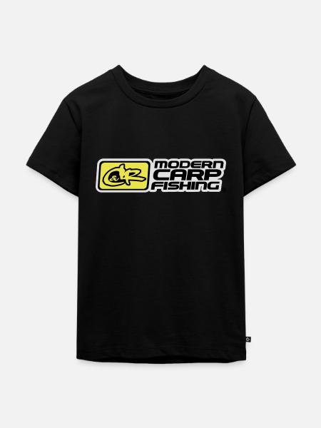 Catch and Respect,Angeln,Fishing - Kinder Premium Bio T-Shirt - Schwarz