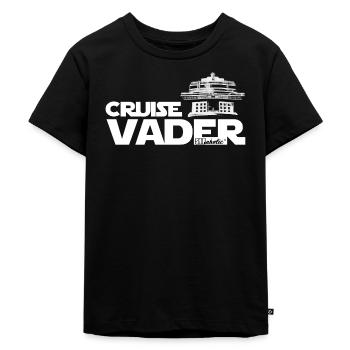CRUISE VADER by SHIPaholic ® Cruise Wear | AHOY - Kinder Premium Bio T-Shirt - Schwarz - Vorne - Mikhail (115cm)