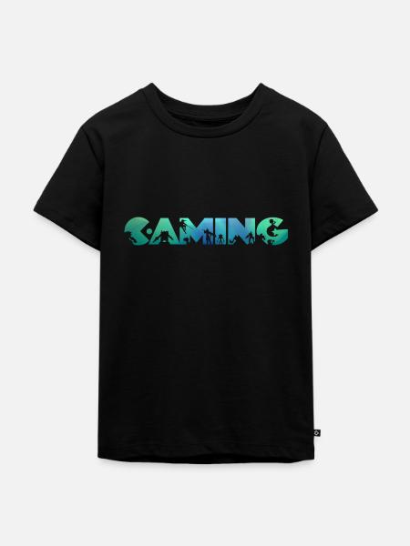 Gaming 2 - Kinder Premium Bio T-Shirt - Schwarz