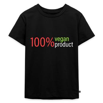 100% veganes Produkt - Kinder Premium Bio T-Shirt - Schwarz - Vorne - Mikhail (115cm)