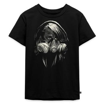graffiti - Kids Premium Organic T-Shirt - black - Front - Mikhail (115cm)