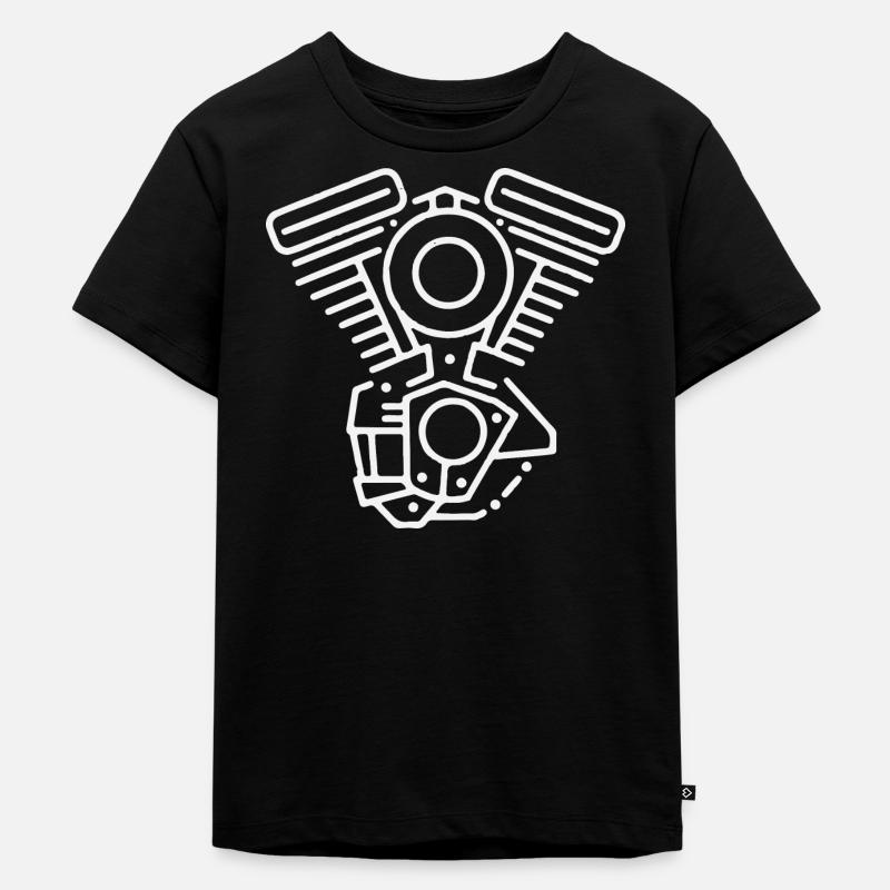 V Zwilling - Kinder Premium Bio T-Shirt - Schwarz