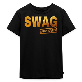 Bold Retro Typography Design - Kids Premium Organic T-Shirt - black - Front - Mikhail (115cm)
