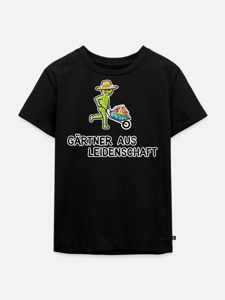 Gärtner aus Leidenschaft - Kinder Premium Bio T-Shirt - Schwarz