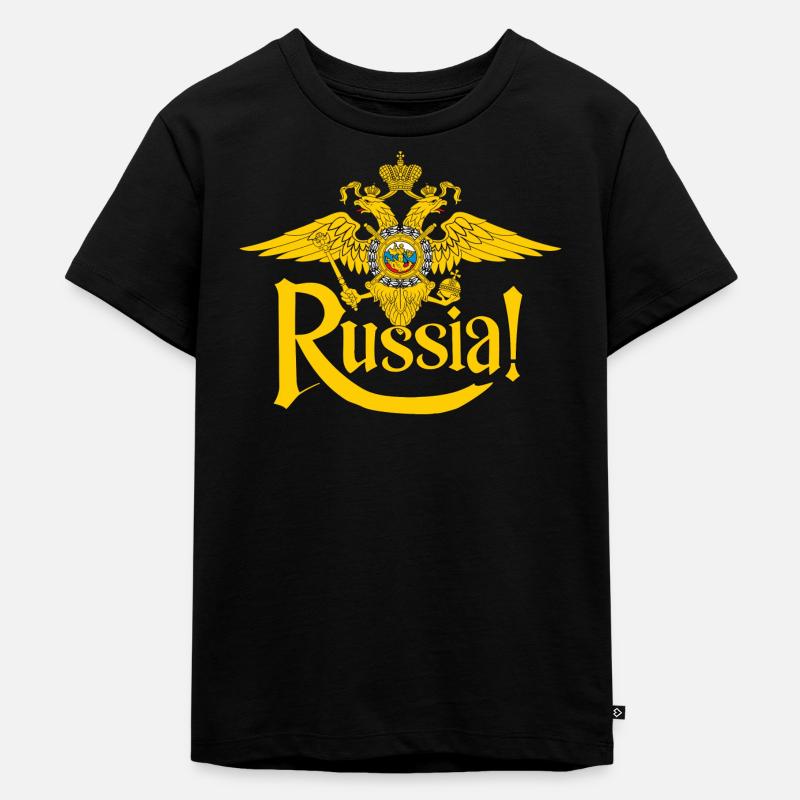 Russe, Russie - T-shirt Premium bio Enfant - noir
