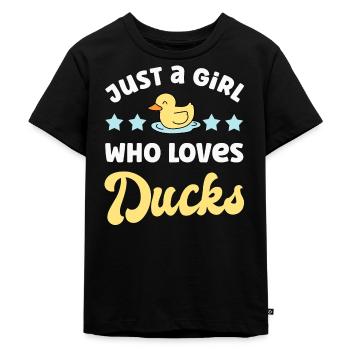 Duck Ducks - Kids Premium Organic T-Shirt - black - Front - Mikhail (115cm)