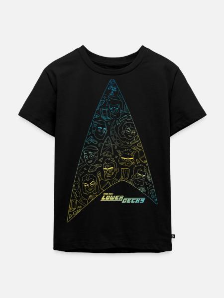 Star Trek Lower Decks Logo - Kinder Premium Bio T-Shirt - Schwarz