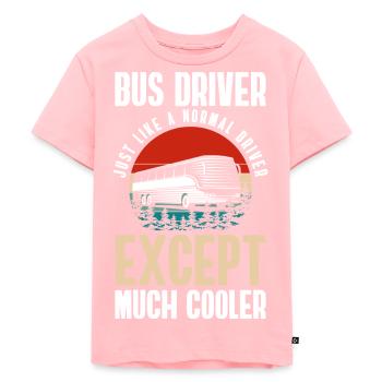 Chauffeur Omnibus Travail Transport - T-shirt Premium bio Enfant - rose - Devant - AI Model Kid Female (0cm)