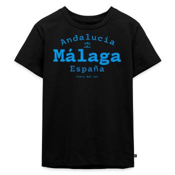Malaga Andalousie Bleu côtier - T-shirt Premium bio Enfant - noir - Devant - Mikhail (115cm)