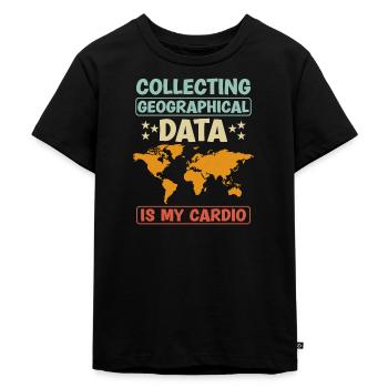 Cartography design - Kids Premium Organic T-Shirt - black - Front - Mikhail (115cm)