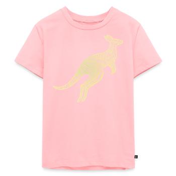 Känguru Aborigine Motive, Stamm - Kinder Premium Bio T-Shirt - Rosa - Vorne - AI Model Kid Female (0cm)